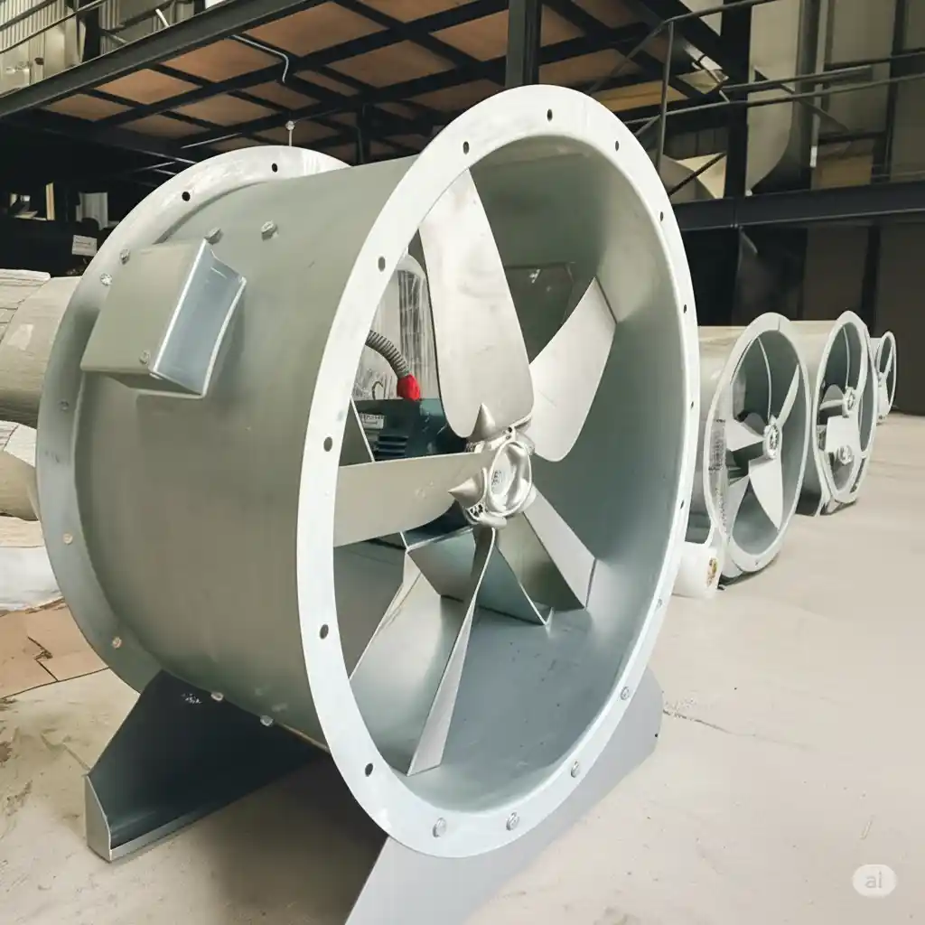 High-performance tube axial fan