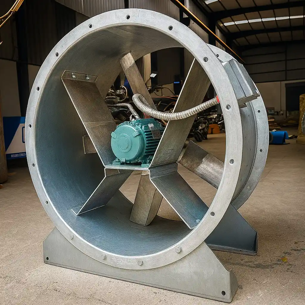 Heat-resistant blades of smoke extractor